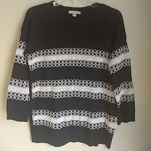 3/4 sleeve lightweight sweater
